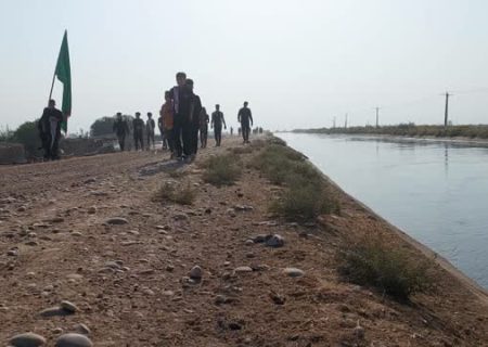 راهپیمایی باشکوه بین روستایی در خوزستان + تصاویر