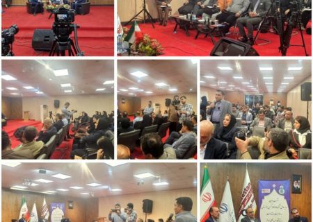 نشست خبری مدیر عامل شرکت فولاد اکسین خوزستان در نمایشگاه هفته دولت