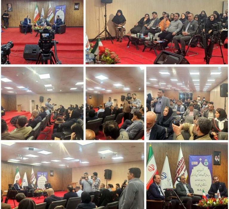 نشست خبری مدیر عامل شرکت فولاد اکسین خوزستان در نمایشگاه هفته دولت